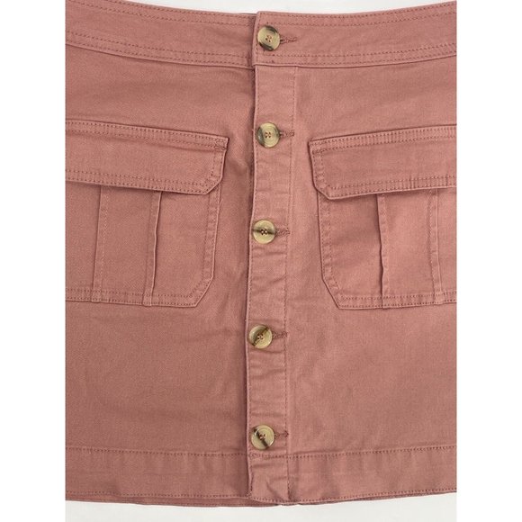 NWTs A-Line Utility Mini Skirt Size M Juniors Dillards Copper Key - Picture 5 of 12